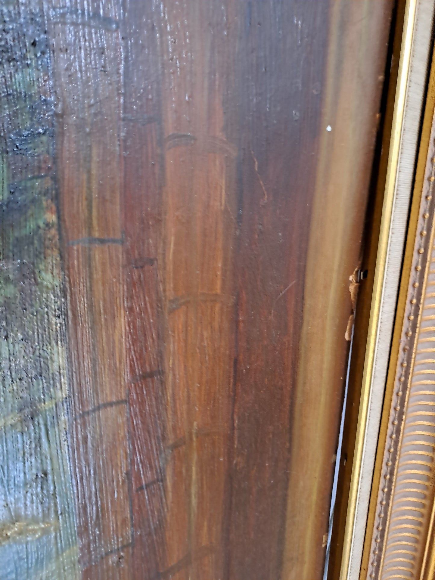 Tableau Saint-Martin et le mendiant d'après Van Dick. Signé. 125cm X 107 cm. Ancien vintage catholique sacré-coeur.