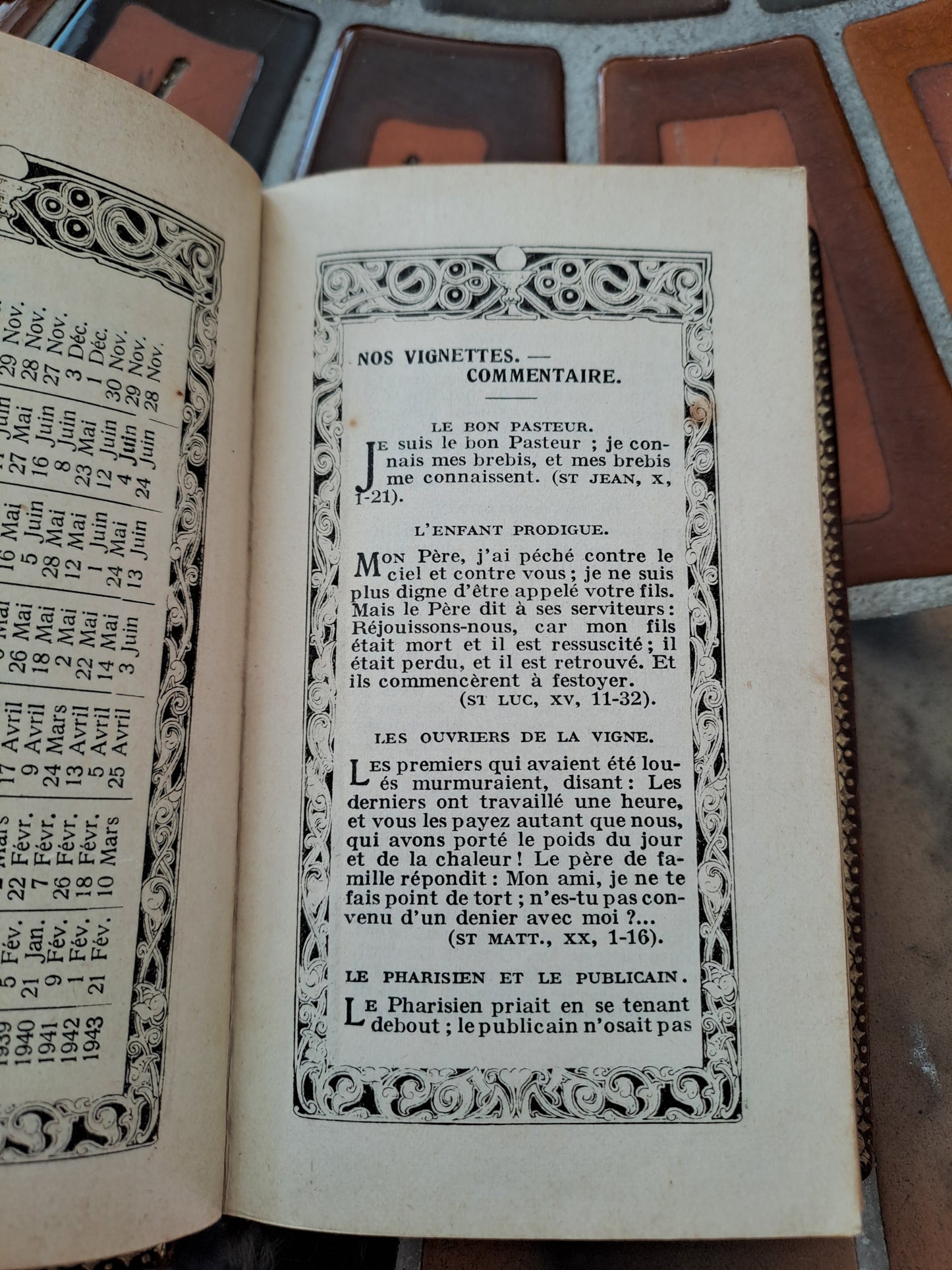 Missel des paraboles. N°1265. Imprimatur. Ancien livre vintage catholique.