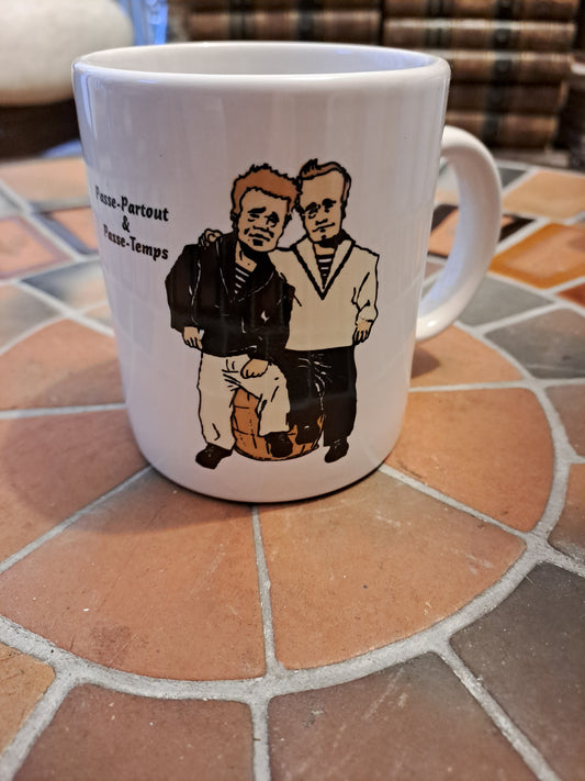 Tasse / mug Les tresors de Fort-Boyard. Passe-Partout et Passe-Temps. Ancien decoration vintage.