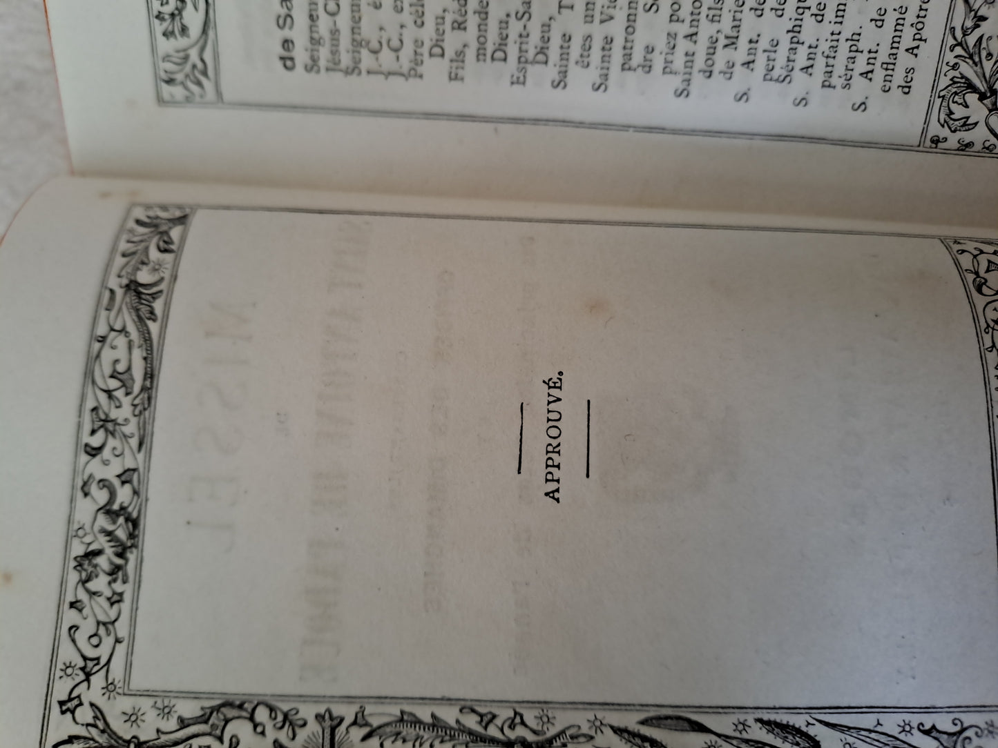 Missel de Saint-Antoine de Padoue.